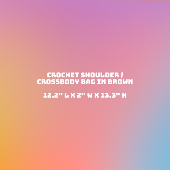 LIKE NEW 🧶 Crochet shoulder / crossbody bag. - Picture 8 of 8